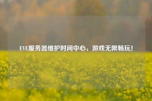 EVE服務(wù)器維護(hù)時(shí)間中心，游戲無限暢玩！