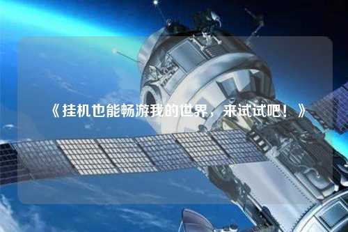 《掛機也能暢游我的世界，來試試吧！》