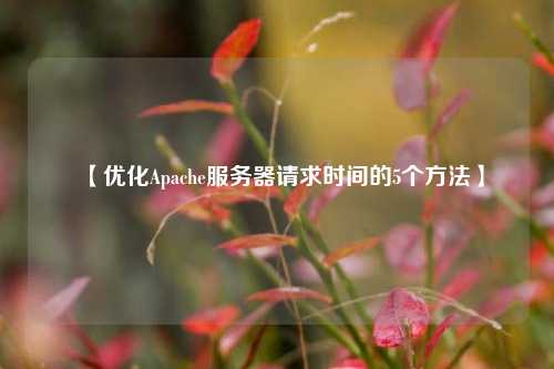 【優(yōu)化Apache服務(wù)器請(qǐng)求時(shí)間的5個(gè)方法】