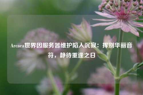 Arcaea世界因服務(wù)器維護(hù)陷入沉寂：揮別華麗音符，靜待重逢之日