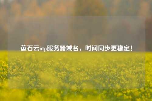 螢石云ntp服務器域名，時間同步更穩(wěn)定！